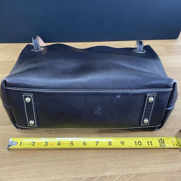 Dooney and Bourke Portofino Grommet Shopper Brown Clean SEE Gold Hardware - Picture 11 of 16